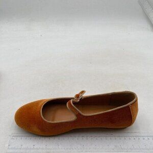 Pazzion Goldenrod Round Toe Mary Janes Comfortable Strap Buckled Ballet Flats